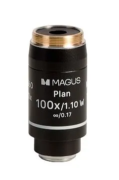 Объектив MAGUS 100PL60 W Plan 100х/1,10 ви ∞/0,17 H60 мм, изображение 1
