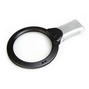 Лупа на ручке/настольная Veber 2x/4x, 100/25 мм, с подсветкой (MG1713-1) , изображение 1