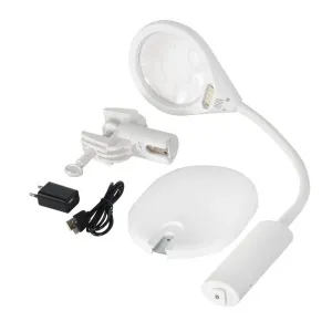 Лупа-лампа настольная Veber 2D LED, с подсветкой (8611), изображение 5