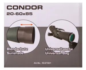 Зрительная труба Bresser Condor 20–60x85, изображение 21