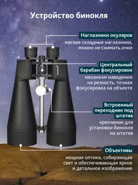Бинокль Levenhuk Bruno BASE 20x80, изображение 19