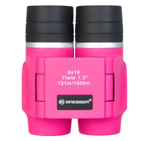 Бинокль детский Bresser Junior 6x18 FF, розовый, изображение 5