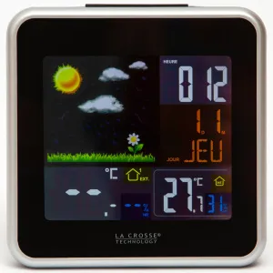 Метеостанция La Crosse WS6821 с цветным экраном, черная, изображение 3