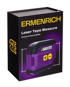 Рулетка с лазерным дальномером Ermenrich Reel SLR640, изображение 7