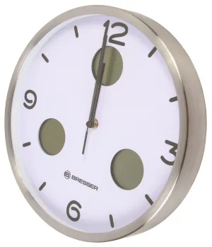 Часы настенные Bresser MyTime io NX Thermo/Hygro, 30 см, белые, изображение 6