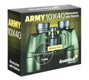 Бинокль Levenhuk Army 10x40 с сеткой, изображение 14