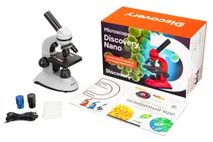 Микроскоп цифровой Levenhuk Discovery Nano Polar с книгой, изображение 2