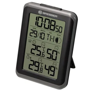 Гигрометр с часами Bresser MyClimate, черный, изображение 5