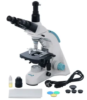 Микроскоп темнопольный Levenhuk 950T DARK, тринокулярный, изображение 2